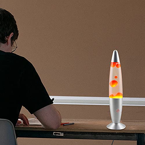 Stemclas 13-Inch Lava Lamp, Wax Flow In Liquid Relaxing Night Light, Home Decor Living Room Bedroom Office Lamp, Amazing Gifts For Adults & Kids (Yellow Wax In Clear Water) #TOP5