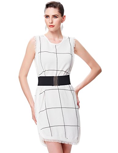 Grace Karin® Womens Wide Elastic Cinch Belt Waist Trimmer Stretch Buckle Belt Xl Cl409-1 #TOP1