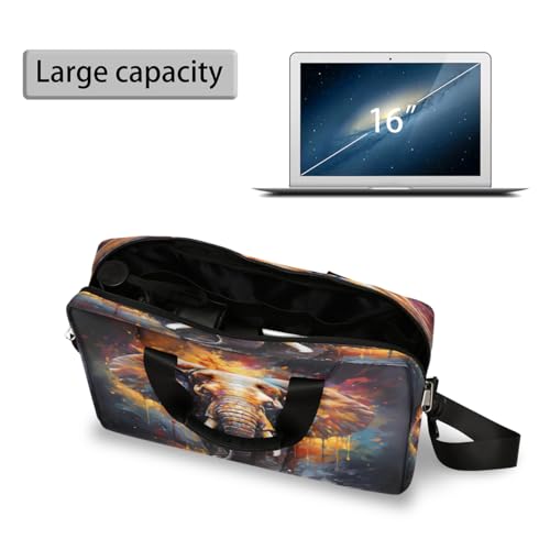 Bolso para laptop 15.6-16 pulgadas con diseño elefante africano miniatura 5