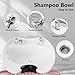 YOCONYO Barber Backwash Chair, Salon Shampoo Bowl and Chairs, Shampoo Unit with Neck Rest, Hair Washing Station with Ceramic Bowl, Shampoo Bowl Sink Chair Station for Spa Beauty Salon (Pink)