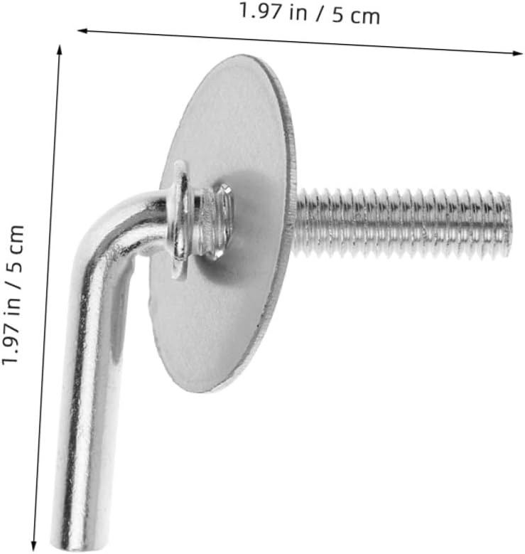 Kisangel 2pcs Fan Pedestal Bolt Kit 7-shaped Base Mounting Screws Fan Stand Fasteners Small Set Screws Replacement and Assembly
