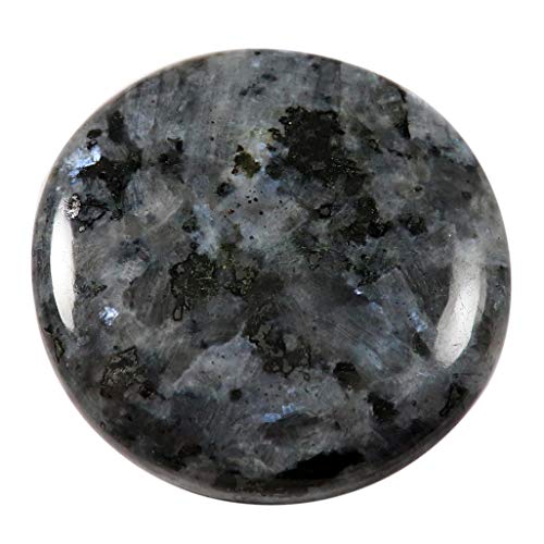 Larvikite Cabochon rond en pierre naturelle pour création de bijoux de 51,9 ct