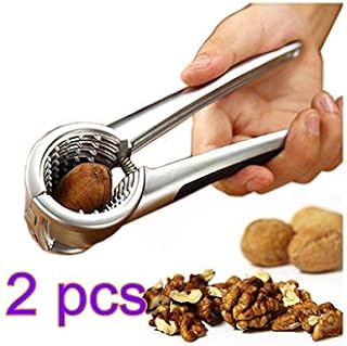 2Pcs Nut Cracker Tool, Heavy Duty Spring Loaded Nutcracker, Premium Tool Works Wonders