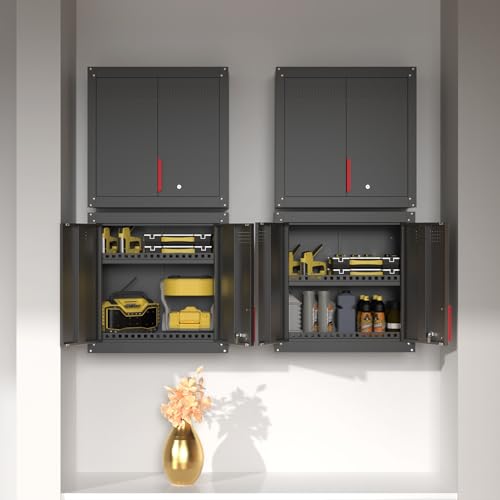Kelueo-26-Metal-Garage-Wall-Cabinet-with-Lockable-Doors-garage-wall-cabinets-with-adjustable-shelf-and-anti-fall-rails-for-garage-and-workshop-organization
