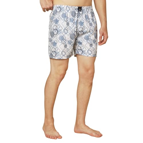 Image of Urban Scottish Ultra-Comfortable Men's Boxer Pants (Pack of 5) - 100% Cotton Material with A Stylish Print - Soft and Stretchy Elastic Waist Band - Dynamic Movement and Hardwearing Stitching