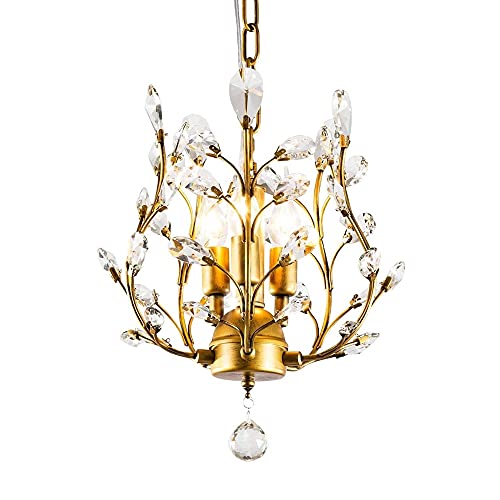 Lustre de salon en cristal postmoderne de luxe suspension doree E14 - 2