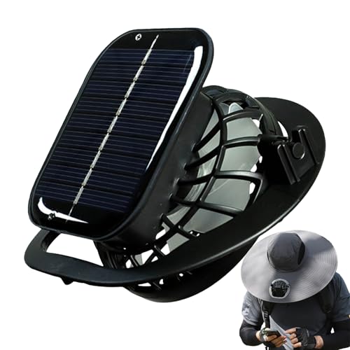 Sombrero de ventilador alimentado por energía solar, te enfría mientras se carga bajo el sol. Sombreros de sol de refrigeración alimentados por energía solar con 800 mAh, tapa de ventilador recargable
