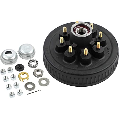Southwest Wheel Pre-Greased Easy Assemble 8 On 6.5" Hub And Drum 9/16" Studs Usa Electric Brake Kit For 7,000 Lbs. Trailer Axle #TOP3