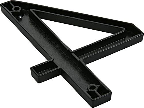 Distinctions 843144 Black Flush-Mount 4-Inch House Number 4 #TOP2