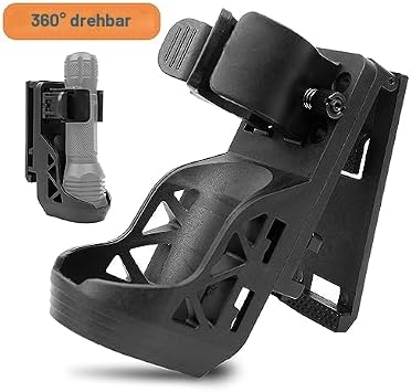 ACEXIER Tactical Torch Holster with Lever Side Lock System Set General Torch Set 360° Rotatable Plastic Torch Set Quick Unplug