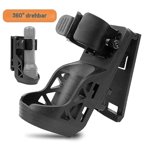 ACEXIER Taktische Taschenlampe Holster Mit Hebel Side Lock System Set Allgemeine Taschenlampe Set 360 ° Drehbare Kunststoff Taschenlampe Set Schnell Unplug