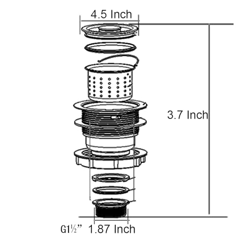 Colador para fregadero de cocina de acero inoxidable Talea miniatura 5