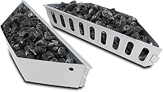 GFTIME BBQ Large Charcoal Baskets for Weber 57cm Charcoal Grills, Charcoal Briquette Coal Fuel Holders for 57cm, Kettle BBQ Charcoal Grills Accessories, compatible with Weber 7403