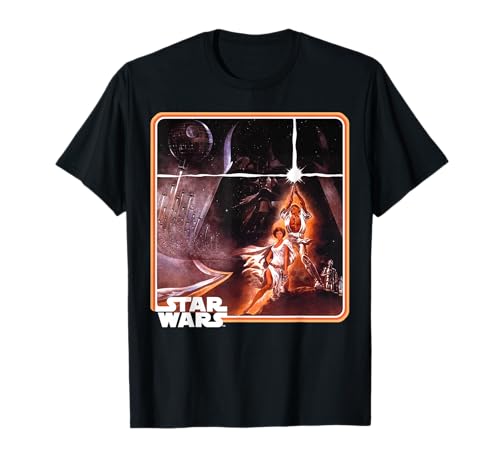 T-shirt A New Hope fini le graphisme qui s'abîme optez pour le cadre mat