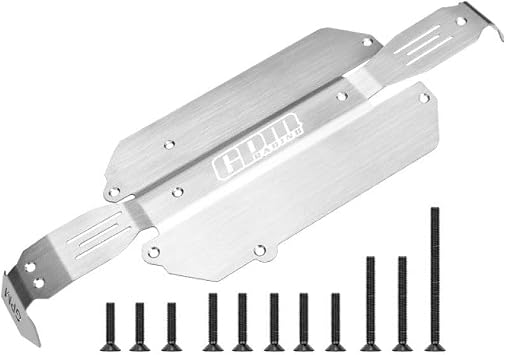 Stainless Steel Chassis Skid Kit for Traxxas 1/16 Mini Slash 4X4 Short Course Truck-108164-1 Upgrades