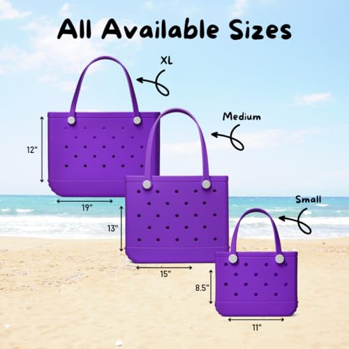 MyBeachBag Extra Large Rubber Tote Bag for Women & Men, Waterproof Lightweight Travel Beach Bag for Boat, Pool & Groceries4