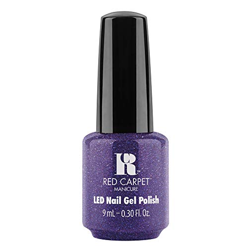 Red Carpet Manicure Throw Some Glitter On It LED Nail Gel Color, 0.3 Fl. Oz.