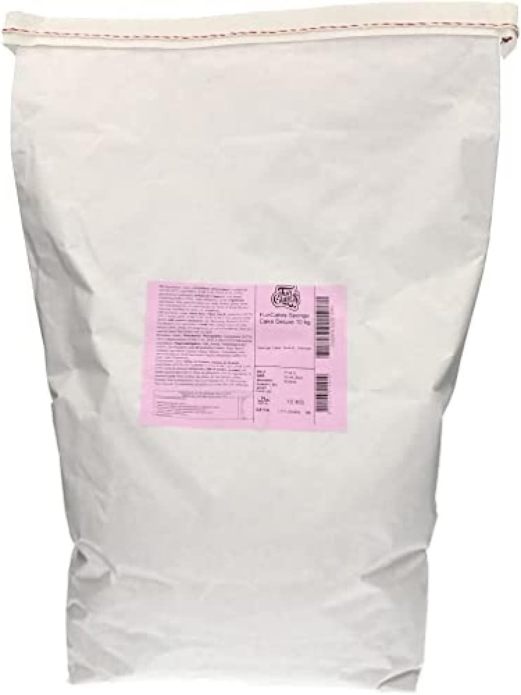 FunCakes Mix for Sponge Cake Deluxe Easy to Use, Wonderfully Light Sponge Cake, Perfect for Cake Decoration, Confectioner Quality, Cake Base, Halal, 10 kg