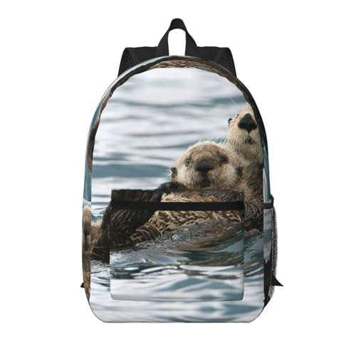 Sac à dos d'école léger loutre EdWal noir taille unique pour adulte