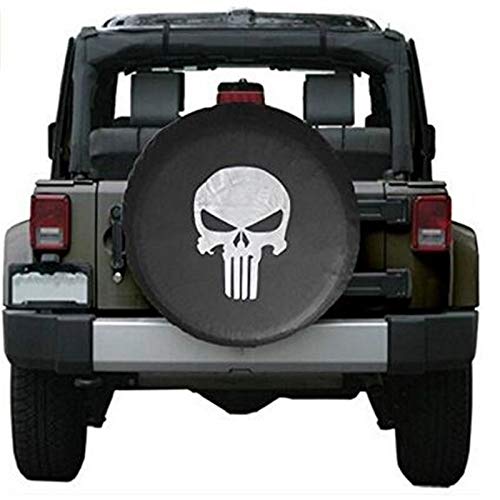Copriruota di scorta 1Pcs Car Black 14", 15", 16" 17 '' Pollici PU PVC Pezzi Copertoni valvola del Pneumatico Ruote for Auto Accessori 163