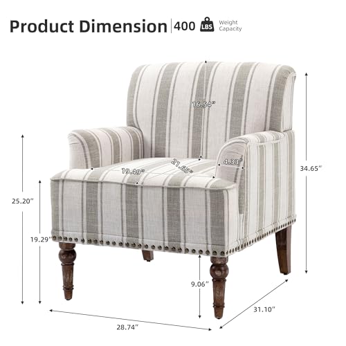 Sillón Plegable Rayas Marrón miniatura 2