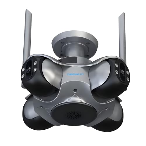 Image of XUGA Cybernautt Z20G 4 Lens WiFi Outdoor Camera | Premium 4-lens panoramic coverage with high-speed WiFi network connection. Active outdoor security and weatherproofing.