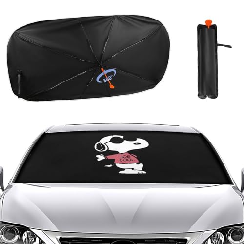 スヌーピー 車用 サンシェード 簡単着脱 パラソル 車 遮光 車のサンシェード 遮熱 紫外線カット 車用サンシェード 日よけ 日焼け対策 サンシェード 133cm×73cm