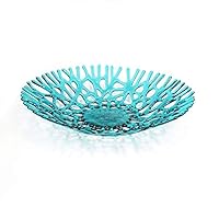 Algopix Similar Product 5 - Lacy Glass Art Sea Coral Fruit Bowl 