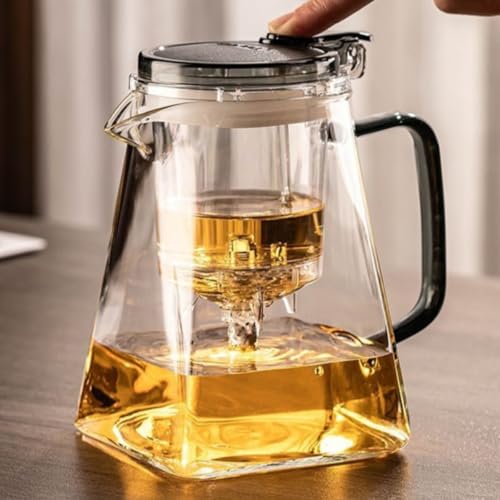 Tetera de vidrio resistente al calor de 750 ml para uso doméstico 6