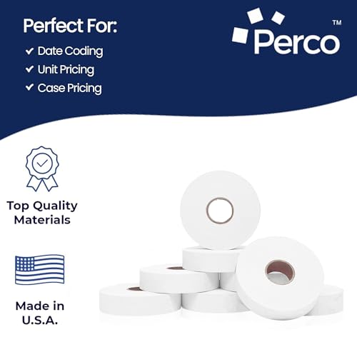 Pricing Labels for Monarch 1136 Removable Adhesives White - 14,000 Labels w/ 8 Rolls Value Pack, 1 Sleeve - Made in USA by Perco - Used condition - Image 4