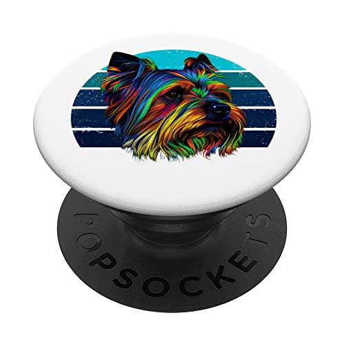 Yorkie Pop Art Yorkshire Terrier Dog Lovers Yorkie Mom Dad PopSockets Swappable PopGrip