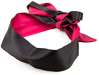 Sleeping Mask Satin Eye Mask Red Black Blindfold