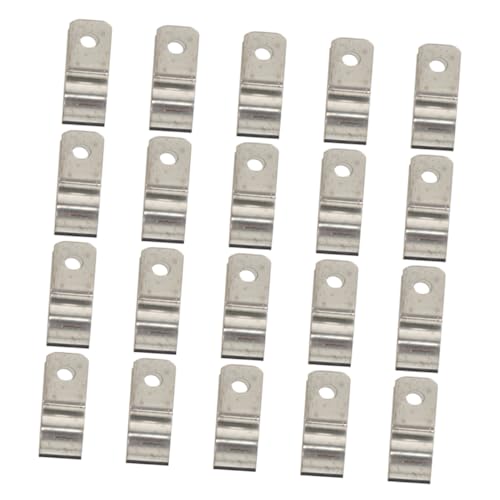 BUGUUYO 50 pièces Clips Câble Métalliques R-type Renforcés Pinces Fixation Murale pour Gestion Câbles Électriques et Fils Attaches Robustes pour Organisation Bureaux et Véhicules