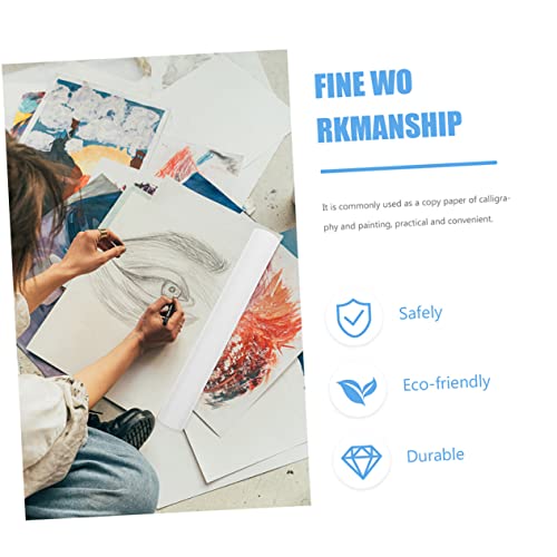 MAGICLULU 1 Rolo Papel Vegetal Rascunho Papel Vegetal Transparente Papel De Pintura De Rastreamento