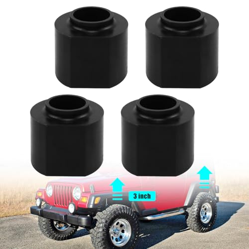 RYANSTAR RACING 3" Front 3" Rear Lift Blocks Kit Compatible with Jeep Wrangler TJ 1997-2006 Full Leveling Suspension Lift Kit by RYANSTAR RACING - Used condition - US$43.11