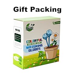 Alternative view of SUCOLE 4 Pack Plant Watering Globes Indoor Colorful Hand-Blown Glass Self Watering Bulbs Decorative Design Plant Automatic Self Watering Spikes (Small Colorful)