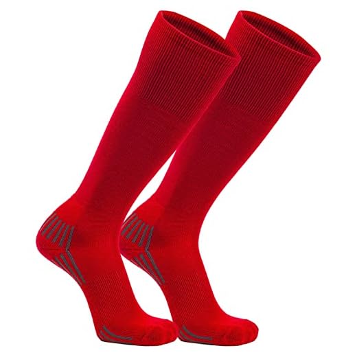 Franklin Sports Youth Baseball + Softball Socks - Red Baseball + Softball Knee Socks for Kids - Boys + Girls Tall Sports Socks - Youth Medium