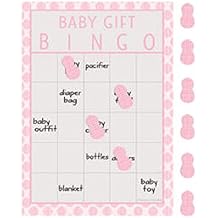 Creative Converting 317227 Little Peanut Girl Elephant Baby Shower Bingo Game Multicolor, 6" x 8.5"