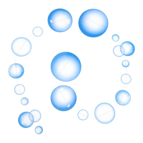 OKUMEYR 紐1本 バブルラテアート パーティー装飾 懸垂装飾 海をテーマにしたパーティーの装飾 人魚のガーランド飾り マーメイドパーティーの装飾品 人魚の天井の装飾 海の装飾 プラスチック