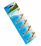 AOR Power 1.5 Volt Alkaline AG4-377/376 Button Battery, 10 Pack