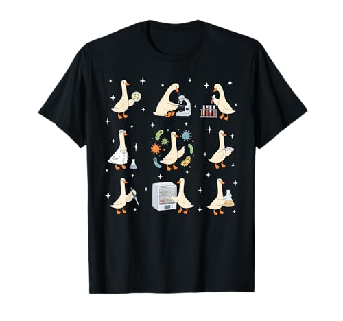 Microbiologist Silly Goose Biochemistry Lab Tech Scientist T-Shirt