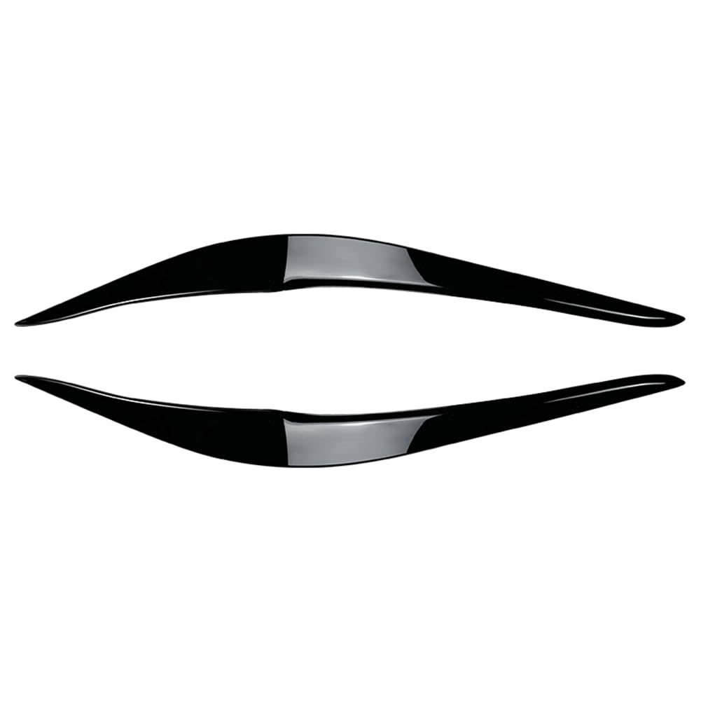 Newsmarts Headlight Eyebrow Lamp Eye Lid Cover Trim ABS Glossy Black for BMW 2 Series F22 F23 F87 M2 2-Door 2014-2021 Car