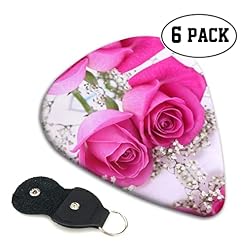 Ensemble de 6 médiators de guitare rose rose pour guitare acoustique, guitare électrique, basse, ukulélé – fin, moyen et… - Les Beatles, Paul McCartney, John Lennon, RIngo Starr, George Harrison Ensemble de 6 médiators de guitare rose rose pour guitare acoustique, guitare électrique, basse, ukulélé - fin, moyen et… – Image 2