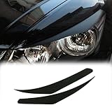 Thinyou Front Headlights Eyelid Sticker Carbon Fiber Style 2PCS Compatible with Honda Accord 2008-2015 Car Headlight Eyebrow Cover Decal Trim Sticker (for Honda Accord 2008-2012 | Carbon Fiber Style)