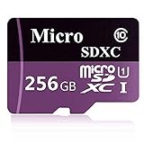 Scheda di memoria Micro SD SDXC da 256 GB, classe 10, con adattatore Micro SD da 256 GB, progettata...