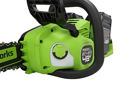 Greenworks 48V (2 x 24V) 16" Brushless Cordless Chainsaw (Great For Tree Felling, Limbing, Pruning, and Firewood / 125+ Compatible Tools), (2) 4.0Ah Batteries and Dual Port Rapid Charger Included - Image 6
