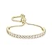 ASHMITA Fashion Adjustable Chain Bracelet for Women,Cubic Zirconia 18K Gold Gift Bracelet of Luxury Shining Jewelry