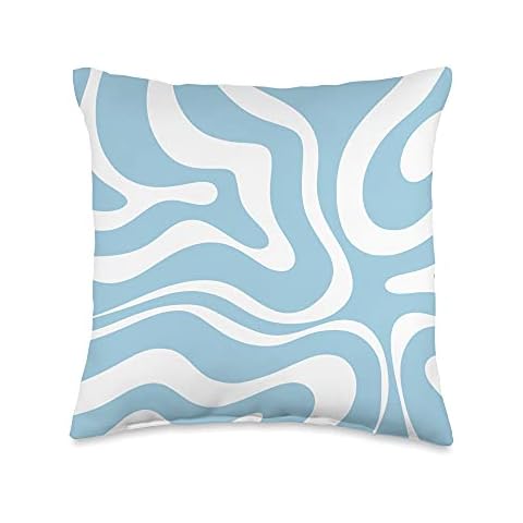 Kierkegaard Design Studio Swirls 60s 70s Aesthetic Throw Pillow, 16x16, Multicolor Cover