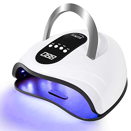 AliTEK UV LED Nail Lamp, 120W UV LED Nail Dryer with 4 Timer Setting, Professional UV Light for Gel Nail Polish, Automatic Sensor and Over-Temperature Protection