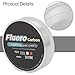 Fluorocarbon Fishing Line 100m, High Strength Fishing Leader, Invisible Fishing Line for Lure, Abrasion Resistant Carbon Fiber Line, Soft Fluorocarbon(White)(6.00.40mm30.36LB)
